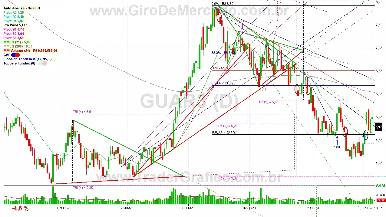 GUAR3 analisado em 09-11-23 por Carlos Martins, CNPI-t